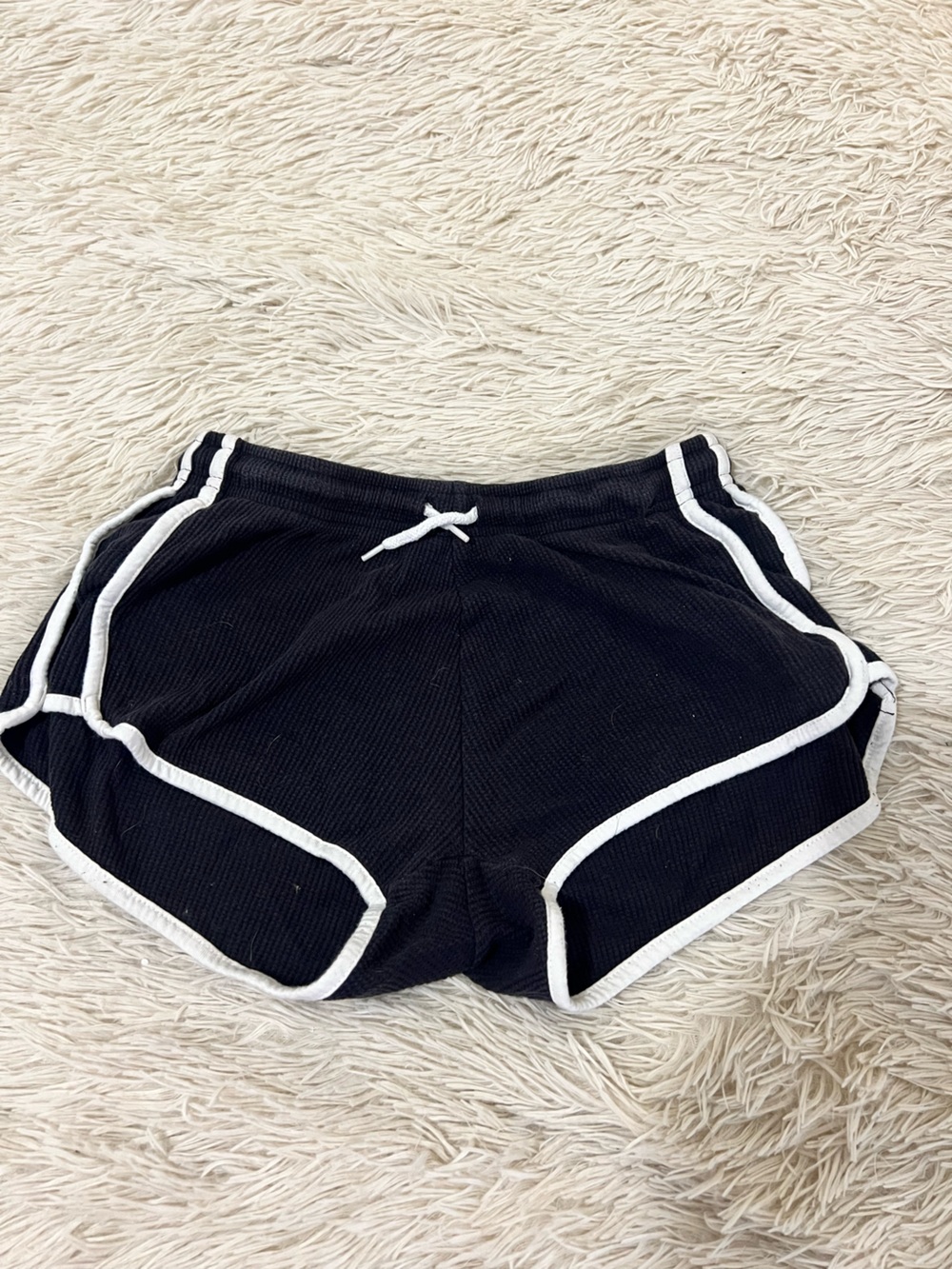 Primark Black Shorts with White Trim